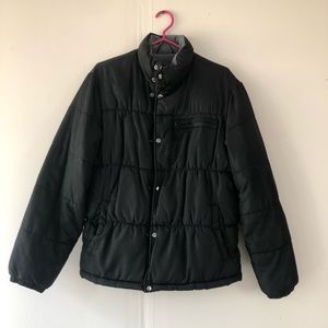 Black puffer jacket